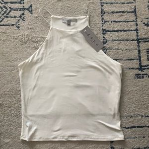 High Neck Spaghetti Strap Tank